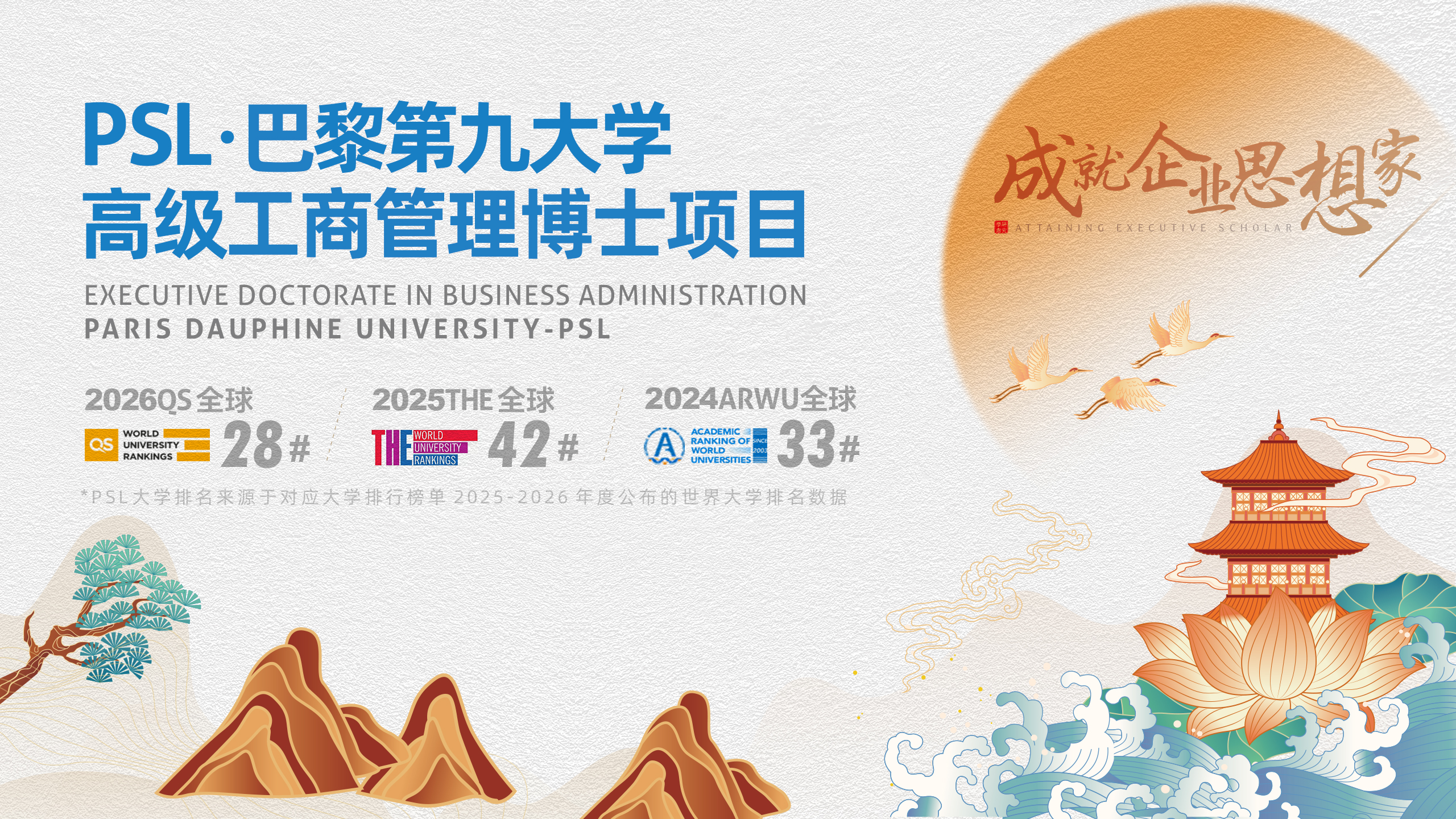 PSL·巴黎九大在2026QS世界大学排名中位列第28位